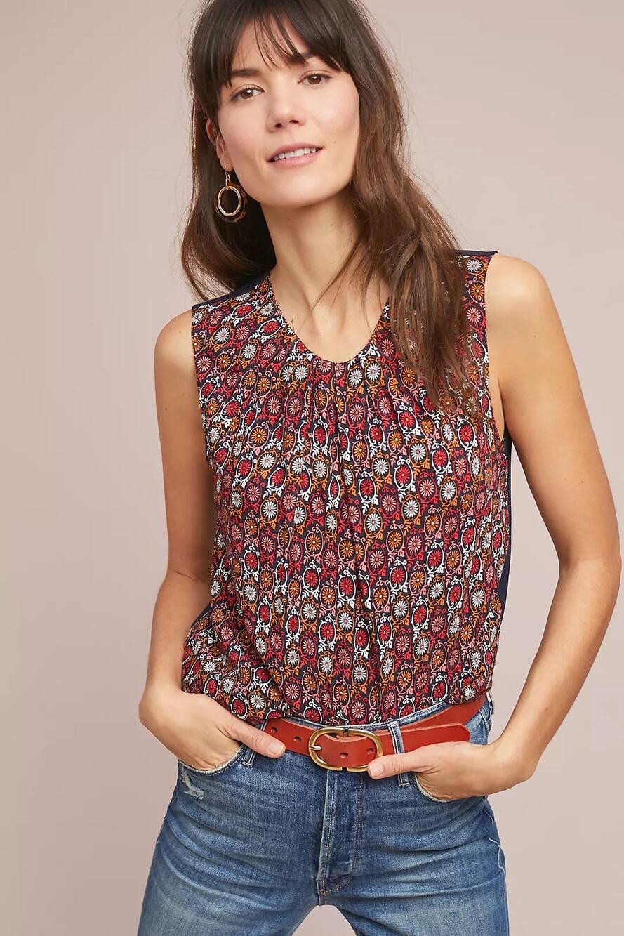 Anthropologie Women's Vanessa Virginia Wanderlust Top Size S